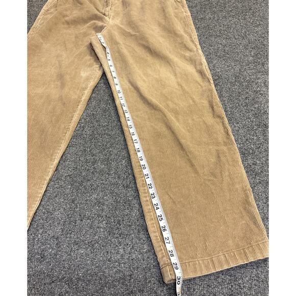 L.L. Bean Womens Size 12 Beige High Rise Cotton Corduroy Pants Retro Classic - Picture 4 of 7